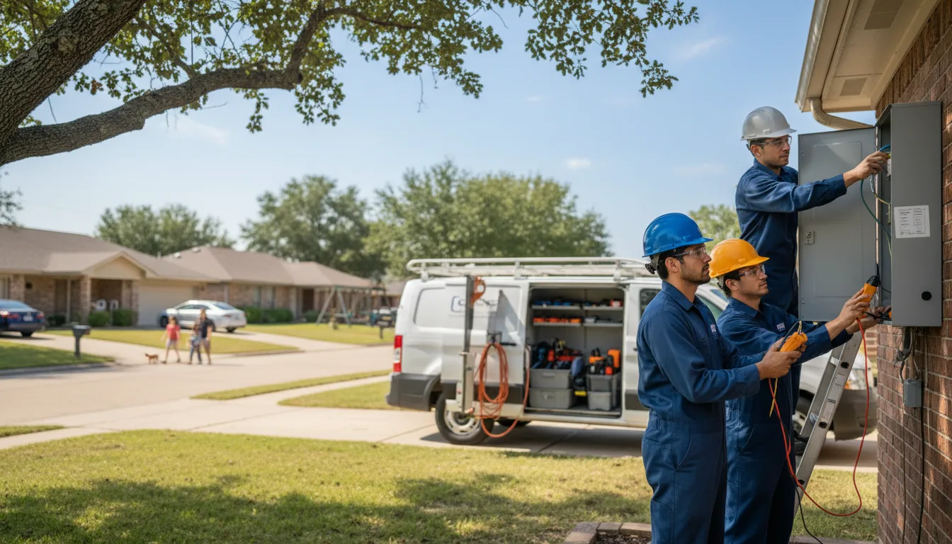 Certified electrician providing emergency electrical services in Cunningham, KS